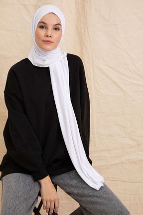 شال سفید زنانه پنبه ای PURESCARFS - کد 849768462