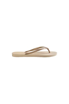 دمپائی طلائی زنانه پاشنه تخت Havaianas - کد 2898017