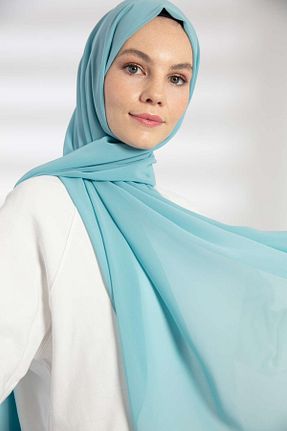 شال سبز زنانه شیفون PURESCARFS - کد 849768463