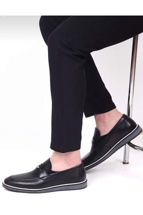 کفش آکسفورد مشکی مردانه چرم خالص Kids Club Shoes - کد 840562174