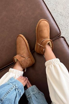 بوت / نیم بوت قهوه ای زنانه جیر Straswans - کد 379229209