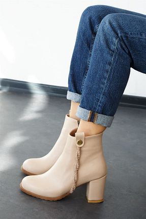 بوت / نیم بوت بژ زنانه جیر ShoeTek - کد 374676282