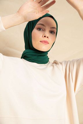 شال سبز زنانه پنبه ای PURESCARFS - کد 849768486
