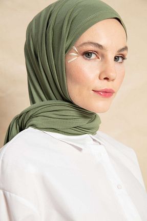 شال سبز زنانه پنبه ای PURESCARFS - کد 849768475