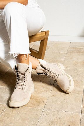 بوت / نیم بوت بژ زنانه جیر ShoeTek - کد 764316322