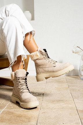 بوت / نیم بوت بژ زنانه جیر ShoeTek - کد 764316322