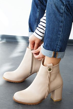 بوت / نیم بوت بژ زنانه جیر ShoeTek - کد 374676282