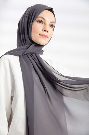 شال طوسی زنانه شیفون PURESCARFS - کد 849768460