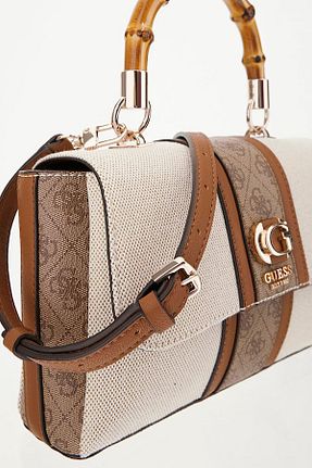 کیف دوشی قهوه ای زنانه Guess - کد 861050654