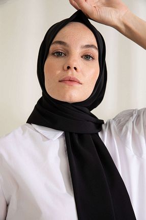 شال مشکی زنانه Medine İpeği PURESCARFS - کد 849617729
