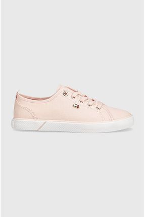 کفش اسنیکر صورتی زنانه بند دار Tommy Hilfiger - کد 827627295