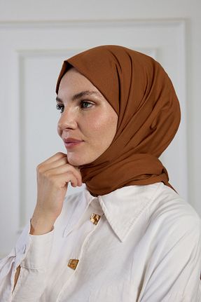 شال قهوه ای زنانه PURESCARFS - کد 860699771