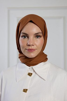 شال قهوه ای زنانه PURESCARFS - کد 860699771