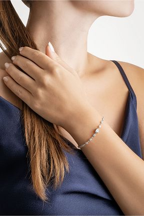 دستبند نقره سفید زنانه 925 عیار So Chic - کد 791062725