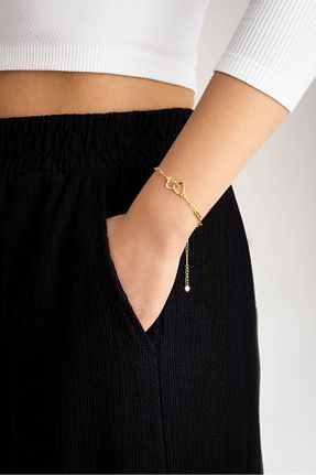 دستبند نقره زرد زنانه 925 عیار So Chic - کد 809657380