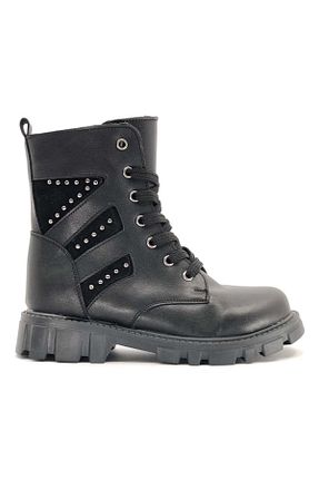 بوت / نیم بوت مشکی بچه گانه چرم مصنوعی Kids Club Shoes - کد 810233753