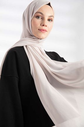 شال طوسی زنانه شیفون PURESCARFS - کد 849768477