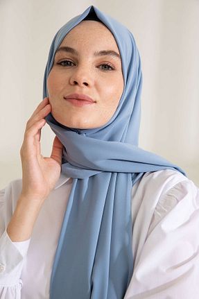شال آبی زنانه Medine İpeği PURESCARFS - کد 849617679