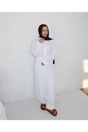 تونیک حجاب سفید زنانه بافتنی FASHION - کد 861075931