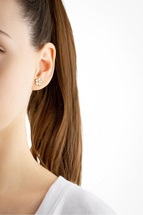 گوشواره نقره زرد زنانه 925 عیار So Chic - کد 814229719