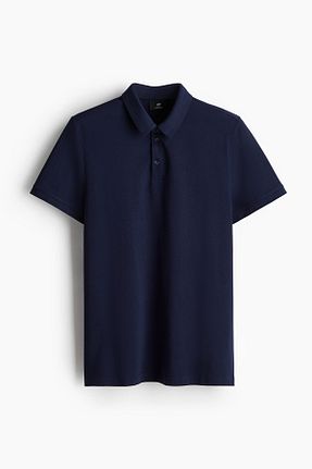 پولوشرت آبی مردانه جرسی H&M - کد 854148884