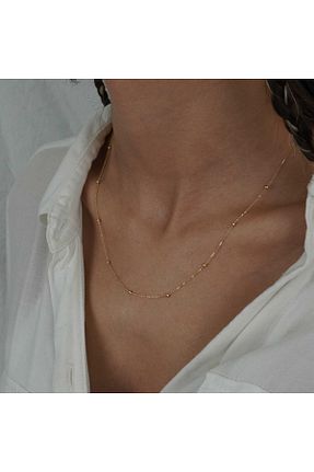 گردنبند طلا زرد زنانه 14 عیار İzgi Kuyumculuk - کد 817569392