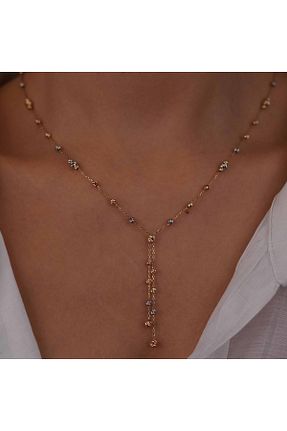 گردنبند طلا زرد زنانه 14 عیار İzgi Kuyumculuk - کد 824853218