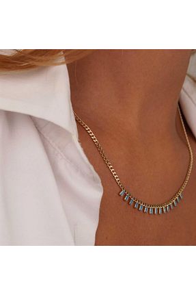 گردنبند طلا زرد زنانه 14 عیار İzgi Kuyumculuk - کد 815950796