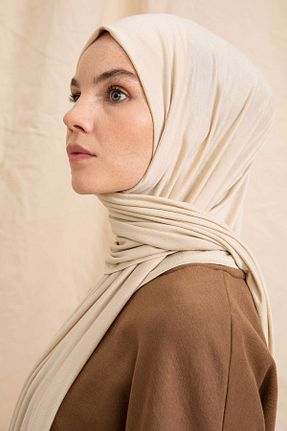 شال طوسی زنانه پنبه ای PURESCARFS - کد 849768646