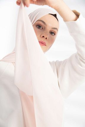 شال صورتی زنانه شیفون PURESCARFS - کد 849768516