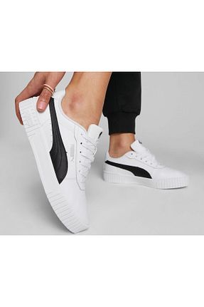کفش اسنیکر سفید زنانه بند دار Puma - کد 861177239
