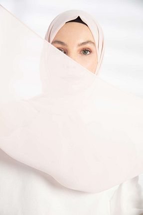شال صورتی زنانه شیفون PURESCARFS - کد 849768516