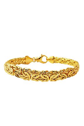 دستبند طلا زرد زنانه 14 عیار Bilezikci - کد 784762004