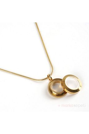 گردنبند استیل ( فولاد ) طلائی استیل (فولاد) Markasepeti - کد 861134083