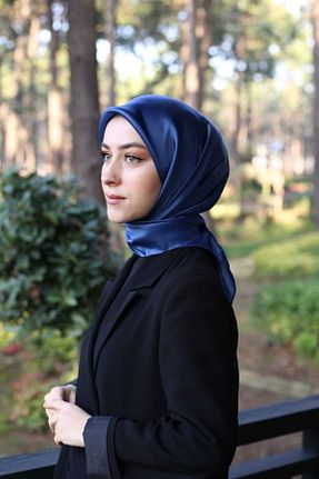روسری آبی پلی استر Akel - کد 860687052