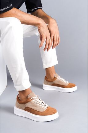 کفش اسنیکر قهوه ای مردانه بند دار BOA - کد 763133788