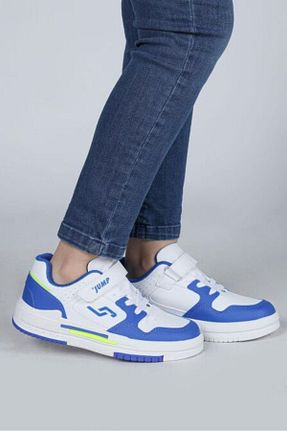 کفش اسنیکر آبی بچه گانه چرم مصنوعی Jump - کد 852997153