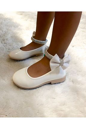 بابت سفید بچه گانه چرم لاکی Görkem bebe ayakkabı ve tekstil - کد 860017545