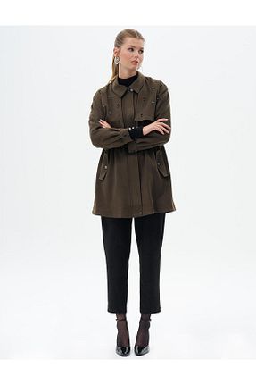 کت خاکی زنانه رگولار Kayra - کد 862553714