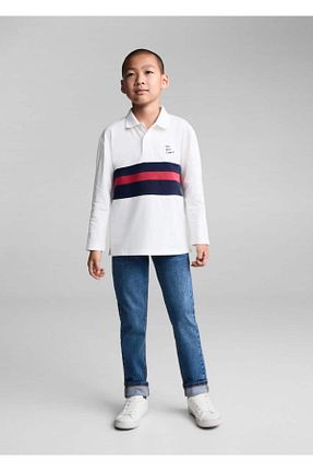 شلوار جین آبی بچه گانه رگولار MANGO Kids - کد 834561546