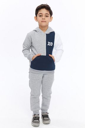 ست لباس راحتی طوسی بچه گانه چاپی XO Kids - کد 861188208