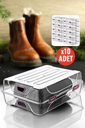 نظم دهنده کفش سفید پلاستیک Nandy Home - کد 817902037