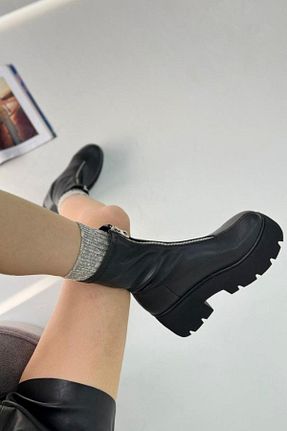 بوت / نیم بوت مشکی زنانه چرم مصنوعی inizio - کد 845401623
