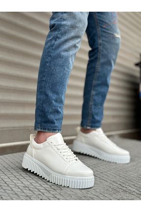 کفش اسنیکر قهوه ای مردانه بند دار BOA - کد 816323346