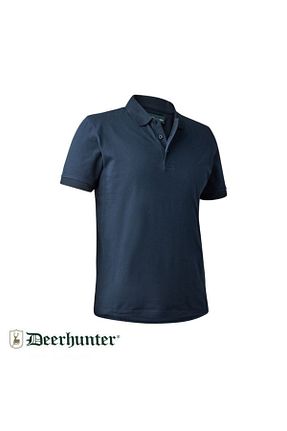 تیشرت سرمه ای مردانه یقه پولو Deerhunter - کد 861205160