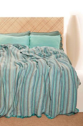 روتختی دونفره آبی پنبه ای MYLASA HOME - کد 812819905