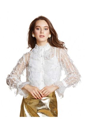 پیراهن نباتی زنانه یقه پیراهنی Serpil - کد 792636209