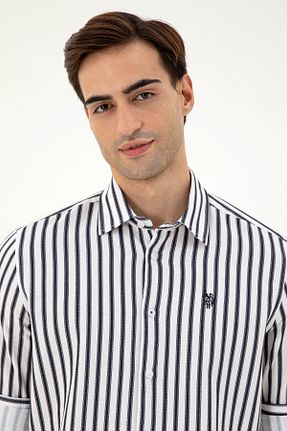 پیراهن سرمه ای مردانه یقه کلاسیک U.S. Polo Assn. - کد 861208527