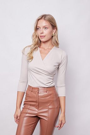 بلوز طوسی زنانه ساده Jument - کد 850466621