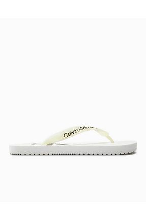 دمپائی سفید زنانه پاشنه تخت Calvin Klein - کد 816206064